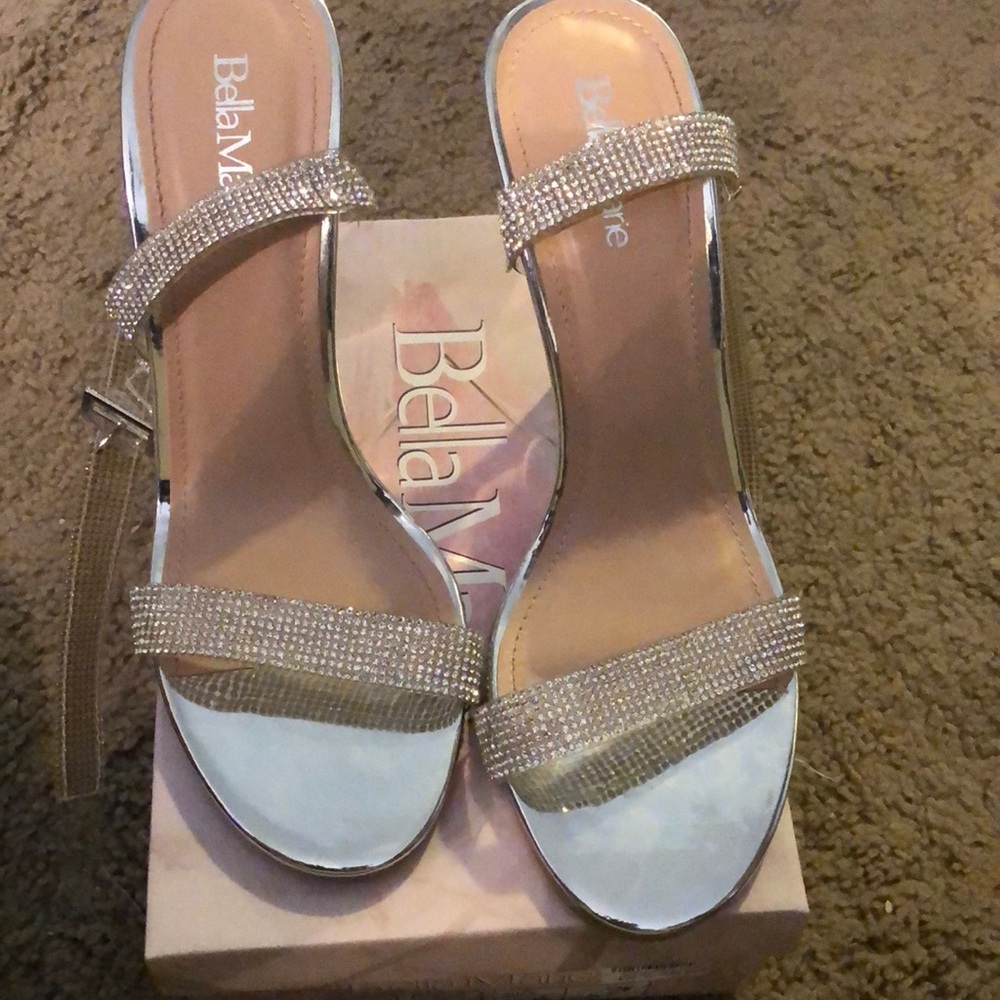 Ankle Wrap Sparkle Heels